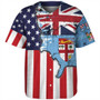 Fiji Baseball Shirt Flag American Half Concept