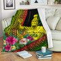 Hawaii Premium Blanket King Kamekameha Kanaka Maoli Polynesian Pattern