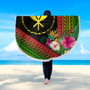 Hawaii Beach Blanket King Kamekameha Kanaka Maoli Polynesian Pattern