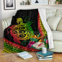 Hawaii Premium Blanket Turtle Polynesian Pattern Reggae Color