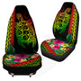 Hawaii Car Seat Covers Turtle Polynesian Pattern Reggae Color