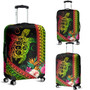 Hawaii Luggage Cover Turtle Polynesian Pattern Reggae Color