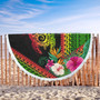 Hawaii Beach Blanket Turtle Polynesian Pattern Reggae Color