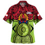 French Polynesia Hawaiian Shirt Native Polynesian Mix Aboriginal Patterns