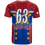 Philippines Filipinos T-Shirt Half-Up Style Flag