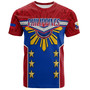 Philippines Filipinos T-Shirt Half-Up Style Flag