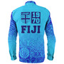 Fiji Long Sleeve Shirt Fiji Independence 1970 Tapa Style