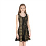 New Zealand Girls Sleeveless Sundress Kakau Style Gold