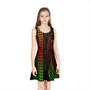 Hawaii Girls Sleeveless Sundress Kakau Style Reggae