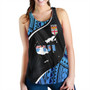 Fiji Women Tank Fiji Map With Coat Of Arms Polynesian Tatau Half Black