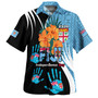 Fiji Hawaiian Shirt Fiji Day The Bula Spirit Fijian Hand Print Tapa Pattern Tropical Flowers