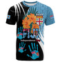 Fiji T-Shirt Fiji Day The Bula Spirit Fijian Hand Print Tapa Pattern Tropical Flowers