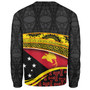 Papua New Guinea Custom Personalized Sweatshirt With Tribal Motif Independence Day 2023