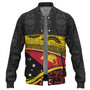 Papua New Guinea Custom Personalized Baseball Jacket With Tribal Motif