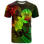 Tahiti T-Shirt Plumeria Flowers Vintage Style Reggae Colors