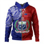 Samoa Hoodie Custom Half Style Flag And Coat Of Arms