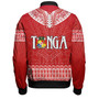 Tonga Custom Personalised Bomber Jacket Happy National Day