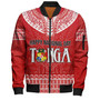 Tonga Custom Personalised Bomber Jacket Happy National Day
