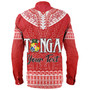 Tonga Custom Personalised Long Sleeve Shirt Happy National Day