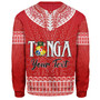 Tonga Custom Personalised Sweatshirt Happy National Day