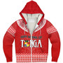 Tonga Custom Personalised Sherpa Hoodie Happy National Day