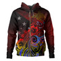Papua New Guinea Hoodie Birds Of Paradise With Flag Color Style