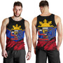 Philippines Filipinos Tank Top San Diego Filipino Grunge Brush Stroke Style