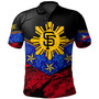 Philippines Filipinos Polo Shirt San Francisco Filipino Grunge Brush Stroke Style
