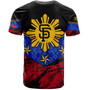 Philippines Filipinos T-Shirt San Francisco Filipino Grunge Brush Stroke Style