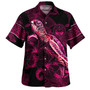 Marshall Islands Hawaiian Shirt Sea Turtle With Blooming Hibiscus Flowers Tribal Maroon