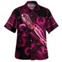 Pohnpei State Hawaiian Shirt Sea Turtle With Blooming Hibiscus Flowers Tribal Maroon