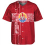 French Polynesia Baseball Shirt Tribal Pattern Tahiti Vintage Style