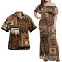 Tonga Combo Off Shoulder Long Dress And Shirt Tonga Siapo