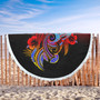 Papua New Guinea Beach Blanket Birds Of Paradise With Flag Color Style