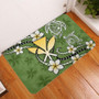 Hawaii Door Mat Kanaka And Turtle Map Plumeria Polynesia