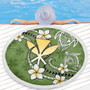 Hawaii Beach Blanket Kanaka And Turtle Map Plumeria Polynesia