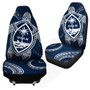 Guam Car Seat Covers Turtle Polynesian Pattern Blue Ver