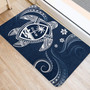 Guam Door Mat Turtle Polynesian Pattern Blue Ver