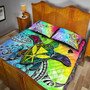 Hawaii Quilt Bed Set Hawaii Map And Turtle Tribal Patterns