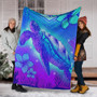 Hawaii Premium Blanket Turtle Underwater Sea Polynesian Style