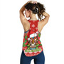 Hawaii Women Tank Christmas Tiki Polynesian Pattern