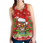 Hawaii Women Tank Christmas Tiki Polynesian Pattern