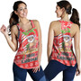 Hawaii Women Tank Mele Kalikimaka Merry Christmas Tree Pineapple Tropical