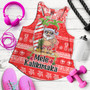 Hawaii Women Tank Mele Kalikimaka Merry Christmas Tree Pineapple Tropical