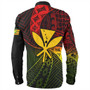 Hawaii Long Sleeve Shirt The Map Hawaii Inside Kanaka Maoli Style Reggea