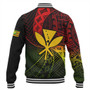 Hawaii Baseball Jacket The Map Hawaii Inside Kanaka Maoli Style Reggea