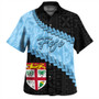 Fiji Hawaiian Shirt Coconut Pattern And Coat Of Arms