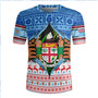 Fiji Rugby Jersey Merry Christmas Born Fijian Masi Knitted Ugly Christmas Pattern