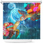 Hawaii Shower Curtain Turtle Kiss Ocean Galaxy