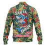 Hawaii Baseball Jacket Mele Kalikimaka Santa Shark Tropical Style